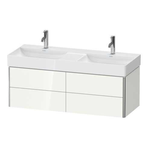 Duravit Meuble sous-lavabo XSquare 118,4x46x39,7 cm, 4 tiroirs, suspendu, blanc mat