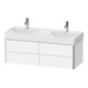 Duravit Meuble sous-lavabo XSquare 118,4x46x39,7 cm, 4 tiroirs, suspendu, blanc mat-1