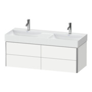 Duravit Meuble sous-lavabo XSquare 118,4x46x39,7 cm, 4 tiroirs, suspendu, blanc mat