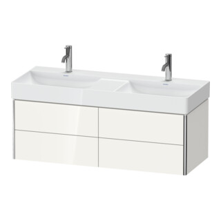 Duravit Meuble sous lavabo XSquare 118,4x46x39,7 cm, 4 tiroirs, suspendu, gris m