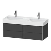 Duravit Meuble sous lavabo XSquare 118,4x46x39,7 cm, 4 tiroirs, suspendu, gris m-2