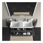 Duravit Meuble sous lavabo XSquare 118,4x46x39,7 cm, 4 tiroirs, suspendu, gris m-2
