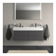 Duravit Meuble sous lavabo XSquare 118,4x46x39,7 cm, 4 tiroirs, suspendu, gris m