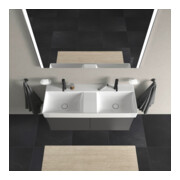 Duravit Meuble sous lavabo XSquare 118,4x46x39,7 cm, 4 tiroirs, suspendu, gris m-5