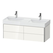 Duravit Meuble sous lavabo XSquare 118,4x46x39,7 cm, 4 tiroirs, wd, finition gris mat
