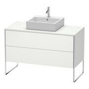 Duravit Meuble sous-lavabo XSquare 120x54,8 cm, blanc mat, 2 tiroirs, debout