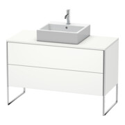 Duravit Meuble sous-lavabo XSquare 120x54,8 cm, blanc mat, 2 tiroirs, posé