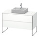 Duravit Meuble sous lavabo XSquare 120x54,8 cm, blanc mat, 2 tiroirs, pose debout-1