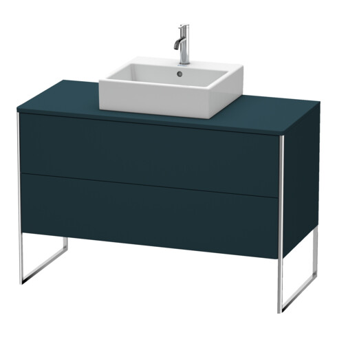 Duravit Meuble sous lavabo XSquare 120x54,8 cm, blanc mat, 2 tiroirs, suspendu