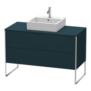 Duravit Meuble sous lavabo XSquare 120x54,8 cm, blanc mat, 2 tiroirs, suspendu