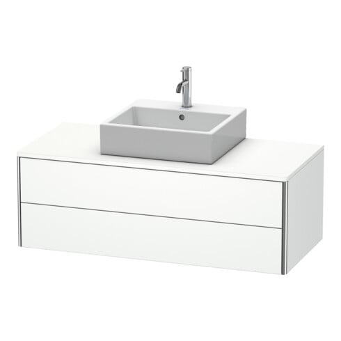 Duravit Meuble sous lavabo XSquare 120x54,8 cm, blanc mat, 2 tiroirs, suspendu