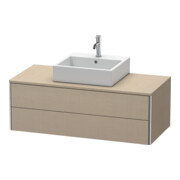 Duravit Meuble sous lavabo XSquare 120x54,8 cm, blanc mat, 2 tiroirs, suspendu