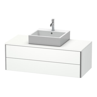 Duravit Meuble sous-lavabo XSquare 120x54,8 cm, blanc mat, 2 tiroirs, suspendu