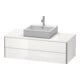 Duravit Meuble sous-lavabo XSquare 120x54,8 cm, gris mat, 2 tiroirs