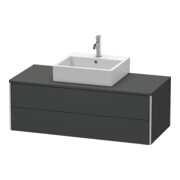 Duravit Meuble sous-lavabo XSquare 120x54,8 cm, gris mat, 2 tiroirs, suspendu