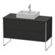Duravit Meuble sous-lavabo XSquare 120x54,8 cm, gris mat, f K, 2 AZ, deb.-1