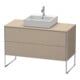 Duravit Meuble sous lavabo XSquare 120x54,8 cm, lisse, 2 tiroirs, debout-1