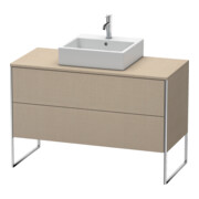 Duravit Meuble sous lavabo XSquare 120x54,8 cm, lisse, 2 tiroirs, debout