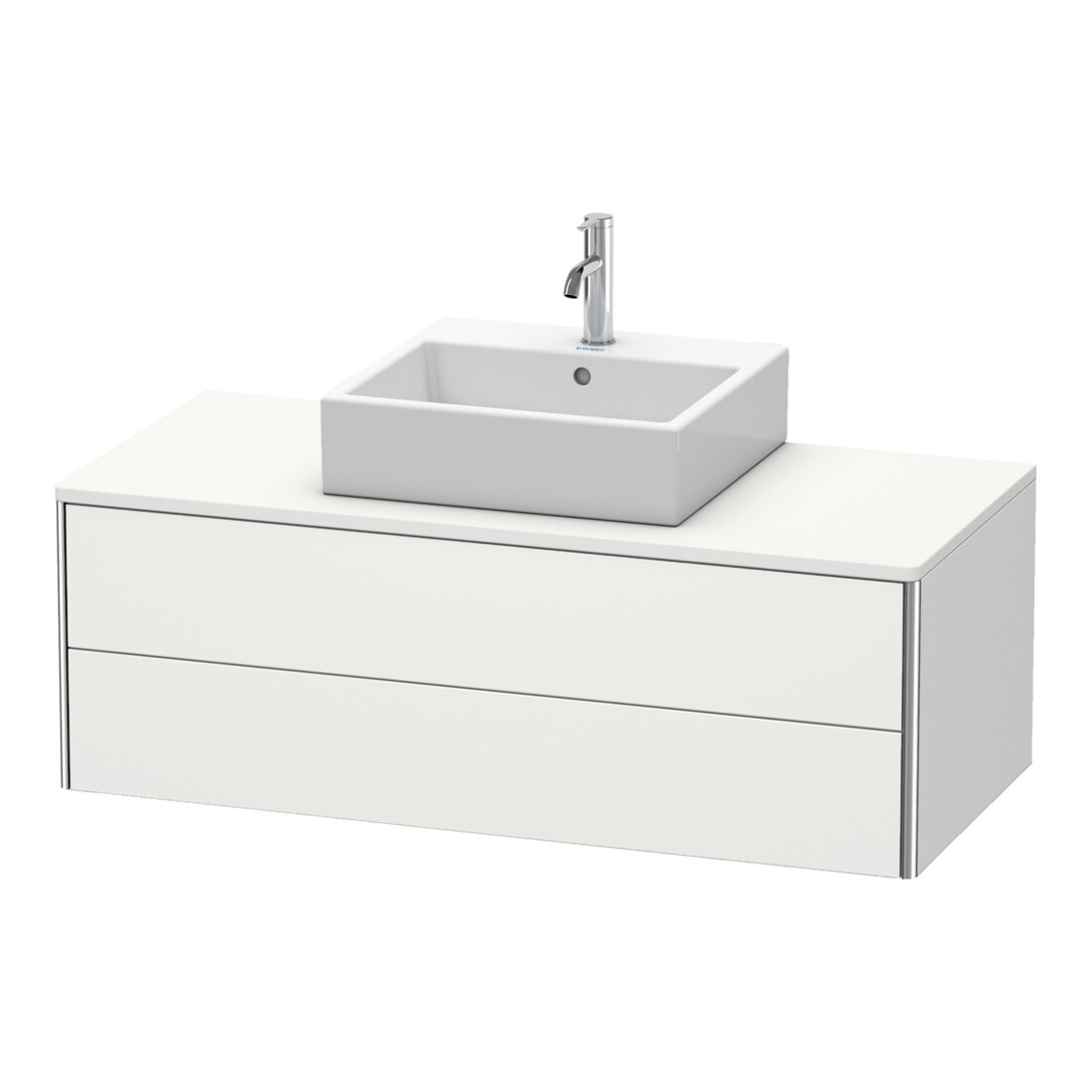 Duravit Meuble sous-lavabo XSquare 120x54,8 cm, sans trou, 2 tiroirs, suspendu