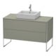 Duravit Meuble sous-lavabo XSquare 120x54,8 cm, st-g m, f K, 2 tiroirs, deb.-1