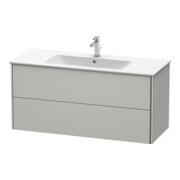 Duravit Meuble sous lavabo XSquare 121x47,8 cm, béton gris, 2 tiroirs, suspendu-5