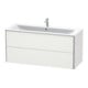 Duravit Meuble sous lavabo XSquare 121x47,8 cm, blanc mat, 2 tiroirs, suspendu-2