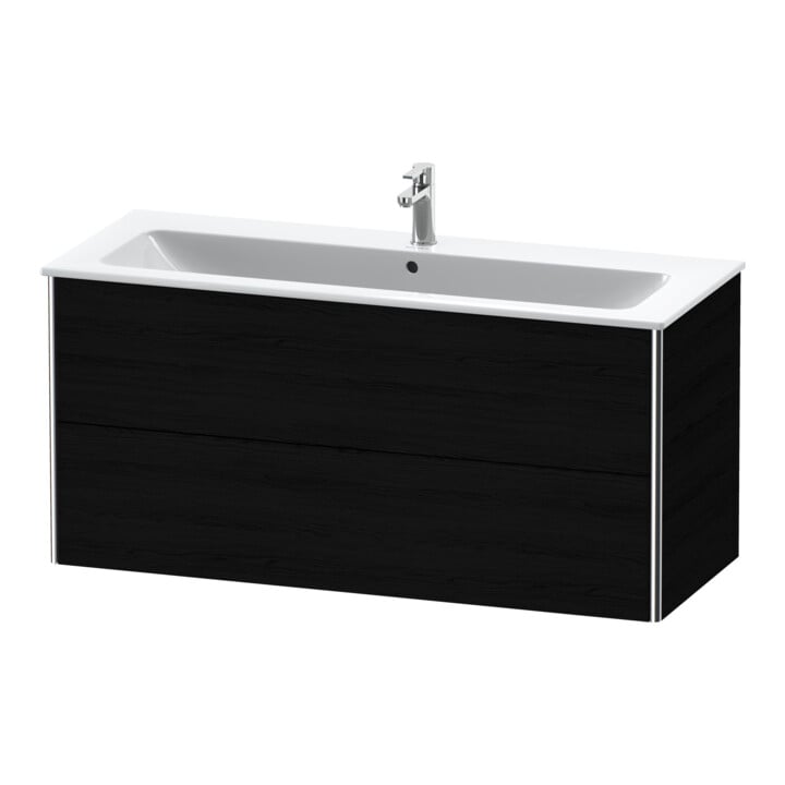Duravit Meuble sous-lavabo XSquare 121x47,8 cm, blanc œuf, 2 tiroirs, suspendu