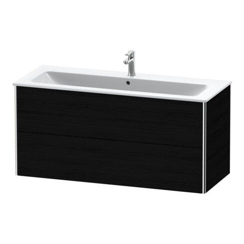 Duravit Meuble sous-lavabo XSquare 121x47,8 cm, blanc œuf, 2 tiroirs, suspendu