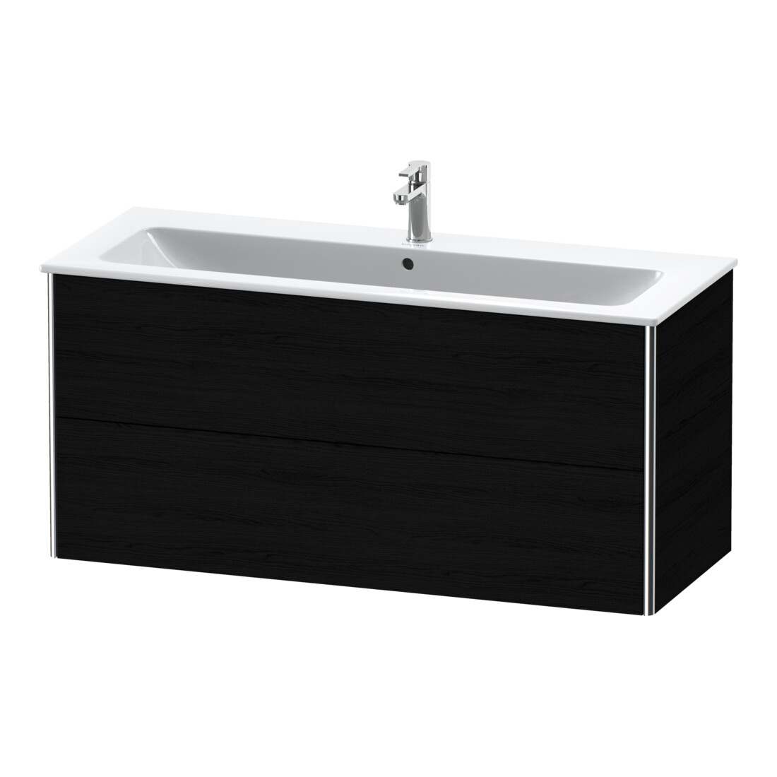 Duravit Meuble sous-lavabo XSquare 121x47,8 cm, blanc œuf, 2 tiroirs, suspendu