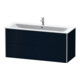 Duravit Meuble sous lavabo XSquare 121x47,8 cm, blanc satiné, 2 tiroirs, suspendu-2