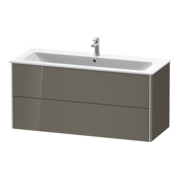 Duravit Meuble sous-lavabo XSquare 121x47,8 cm, laqué brillant, 2 tiroirs, suspendu-4
