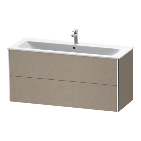 Duravit Meuble sous-lavabo XSquare 121x47,8 cm, lei, 2 tiroirs, suspendu
