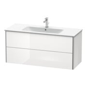 Duravit Meuble sous-lavabo XSquare 121x47,8 cm, st-g m, 2 tiroirs, suspendu