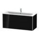 Duravit Meuble sous-lavabo XSquare 121x47,8cm, blanc brillant, 2 tiroirs, suspendu