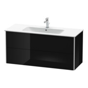 Duravit Meuble sous-lavabo XSquare 121x47,8cm, blanc brillant, 2 tiroirs, suspendu-4