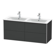 Duravit Meuble sous lavabo XSquare 128x47,8x56cm, 4 tiroirs, suspendu, graphite m-4