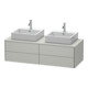 Duravit Meuble sous lavabo XSquare 140x54,8x40 cm, 4 tiroirs, béton mat-1
