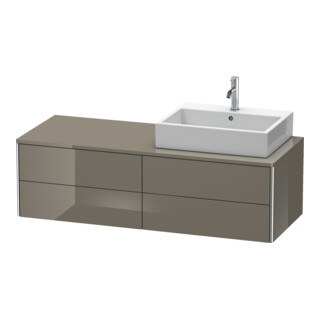 Duravit Meuble sous-lavabo XSquare 140x54,8x40 cm, 4 tiroirs, blanc brillant