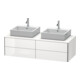 Duravit Meuble sous-lavabo XSquare 140x54,8x40 cm, 4 tiroirs, blanc brillant, suspendu-1