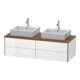 Duravit Meuble sous lavabo XSquare 140x54,8x40 cm, 4 tiroirs, blanc brillant, suspendu-1