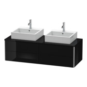 Duravit Meuble sous lavabo XSquare 140x54,8x40 cm, 4 tiroirs, blanc brillant, suspendu-1
