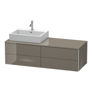 Duravit Meuble sous-lavabo XSquare 140x54,8x40 cm, 4 tiroirs, blanc laqué, brillant