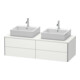 Duravit Meuble sous-lavabo XSquare 140x54,8x40 cm, 4 tiroirs, blanc mat, bois-1