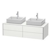 Duravit Meuble sous-lavabo XSquare 140x54,8x40 cm, 4 tiroirs, blanc mat, bois