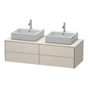 Duravit Meuble sous-lavabo XSquare 140x54,8x40 cm, 4 tiroirs, blanc mat Tau