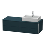 Duravit Meuble sous-lavabo XSquare 140x54,8x40 cm, 4 tiroirs, blanc satin mat