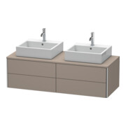 Duravit Meuble sous-lavabo XSquare 140x54,8x40 cm, 4 tiroirs, suspendu, bas. m