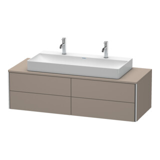 Duravit Meuble sous-lavabo XSquare 140x54,8x40 cm, 4 tiroirs, suspendu, basique m