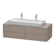 Duravit Meuble sous-lavabo XSquare 140x54,8x40 cm, 4 tiroirs, suspendu, basique m