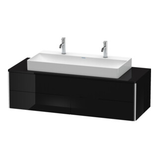 Duravit Meuble sous lavabo XSquare 140x54,8x40 cm, 4 tiroirs, suspendu, blanc brillant